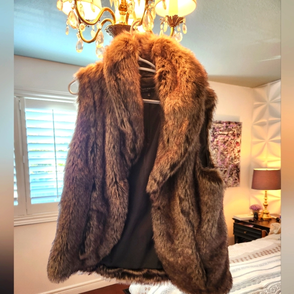 Faux fur vest
